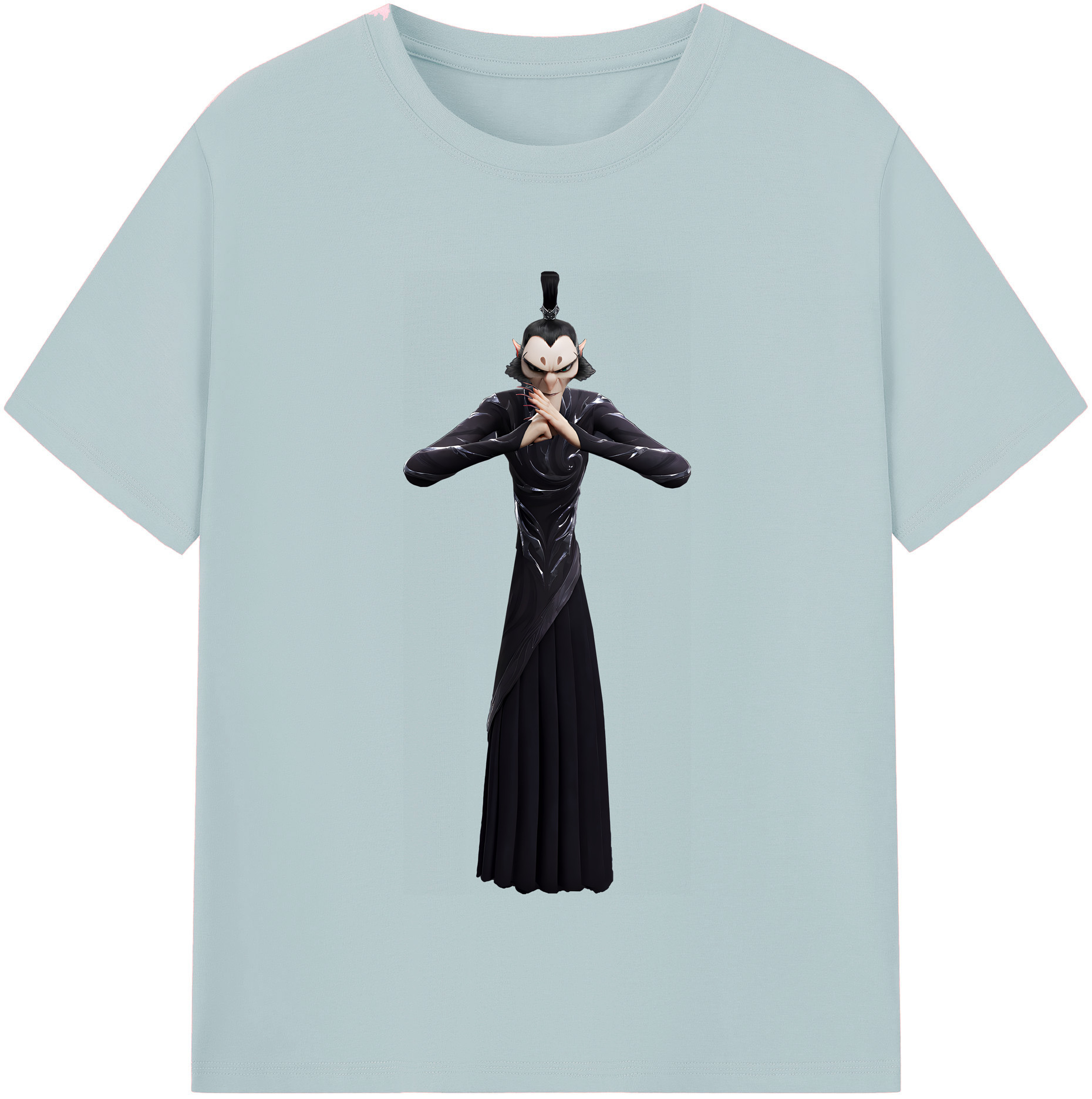 （画像用） Ne Zha 2 ナタ 魔童の大暴れ 綿100％半袖Tシャツ（フロントプリント）